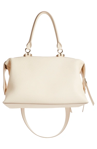 Shop Givenchy Medium Sway Leather Satchel - Ivory In Off White
