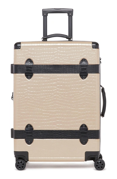 Shop Calpak Trunk 20-inch Rolling Suitcase In Nude