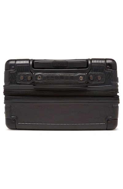 Shop Calpak Trunk 20-inch Rolling Suitcase In Noir