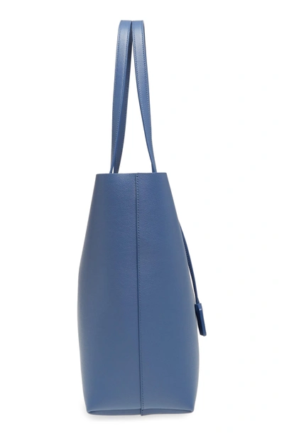 Shop Saint Laurent 'shopping' Leather Tote - Blue In Denim