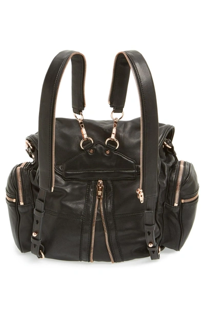 Shop Alexander Wang 'marti - Rose Gold' Leather Backpack - Black