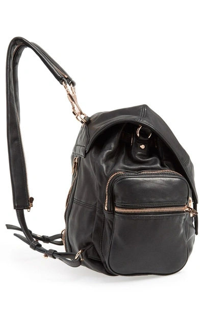 Shop Alexander Wang 'marti - Rose Gold' Leather Backpack - Black
