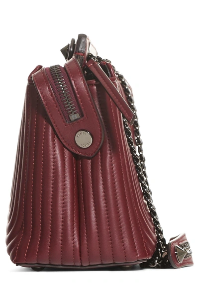 Shop Fendi Dotcom Click Quilted Leather Satchel - Red In Bordeaux Ruthenium