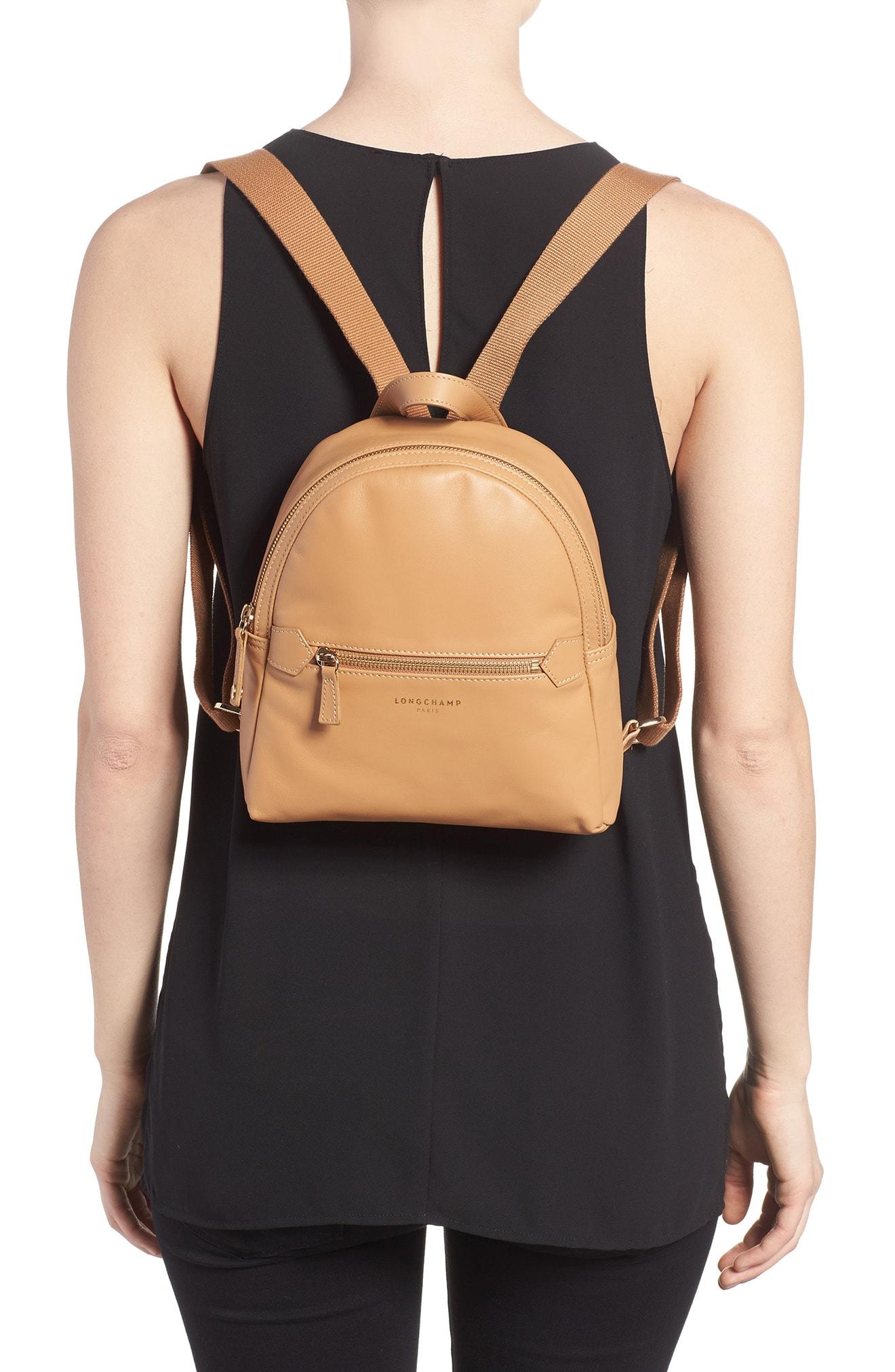 longchamp 2.0 leather backpack