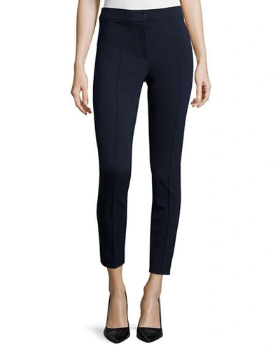 Shop Akris Punto Mara Skinny Knit Pants In Navy