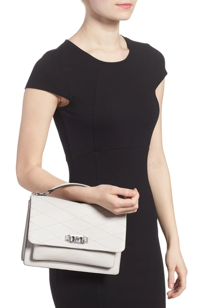 Shop Rebecca Minkoff Medium Je T'aime Convertible Leather Crossbody Bag In Putty