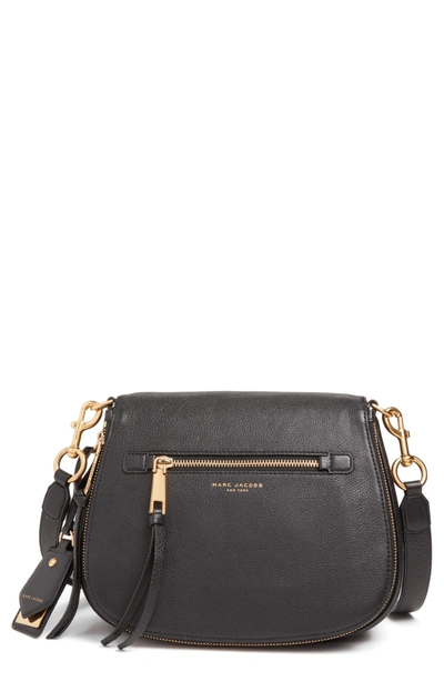 Marc Jacobs Recruit Nomad Pebbled Leather Crossbody Bag - Black In  Black/gold | ModeSens