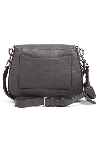 Shop Marc Jacobs Recruit Nomad Pebbled Leather Crossbody Bag - Grey In Shadow