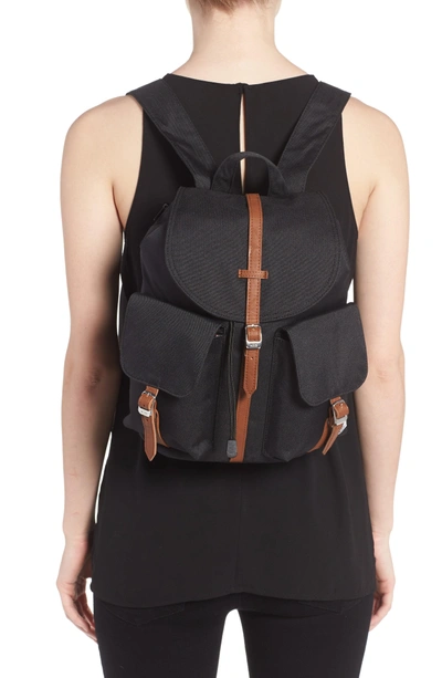 Shop Herschel Supply Co X-small Dawson Backpack - Black In Black Pineapple