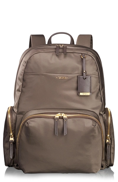 Shop Tumi Calais Nylon 15-inch Computer Commuter Backpack - Brown In Mink
