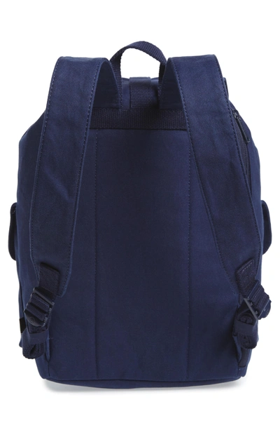 Shop Herschel Supply Co X-small Dawson Canvas Backpack In Peacoat