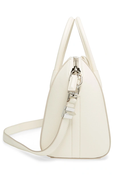 Shop Givenchy 'small Antigona' Leather Satchel - Ivory In Off White