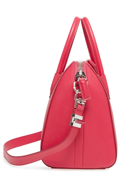 Shop Givenchy 'small Antigona' Leather Satchel - Pink In Fushia