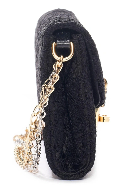 Shop Dolce & Gabbana Lace Pouchette Clutch - Black