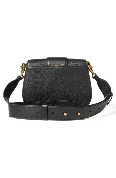 Shop Polo Ralph Lauren Lennox Leather Saddle Bag - Black