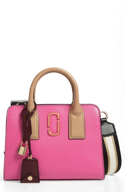 Shop Marc Jacobs Little Big Shot Leather Tote - Pink In Tulip Pink Multi