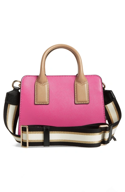 Shop Marc Jacobs Little Big Shot Leather Tote - Pink In Tulip Pink Multi