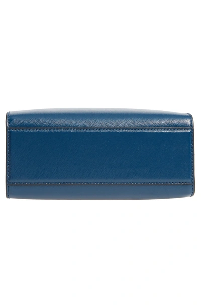 Shop Marc Jacobs Little Big Shot Leather Tote - Blue In Blue Sea Multi