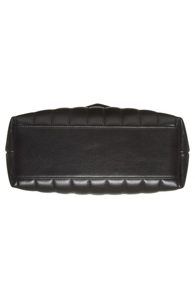 Shop Saint Laurent Small Loulou Matelasse Leather Shopper - Black In Noir