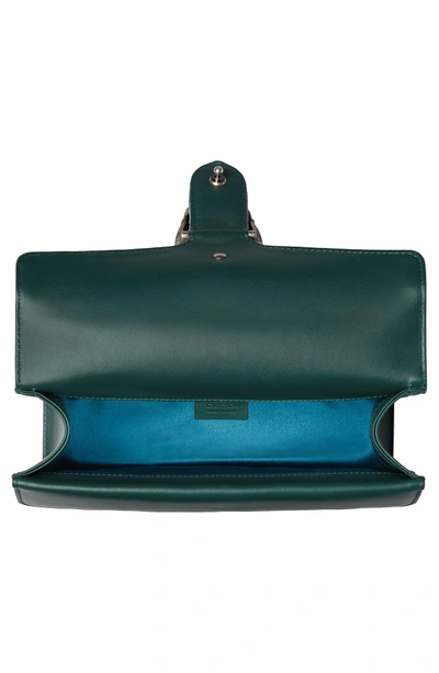 Shop Gucci Small Dionysus Gg Velvet Shoulder Bag - Blue/green In Avio/ Light Green