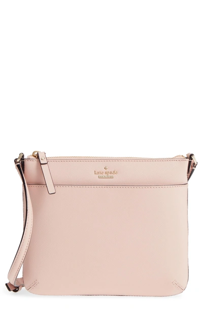 Shop Kate Spade Cameron Street - Tenley Leather Crossbody Bag - Pink In Warm Vellum