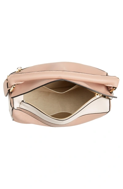 Shop Loewe Puzzle Small Bicolor Leather Bag - Coral In Blush Multitone