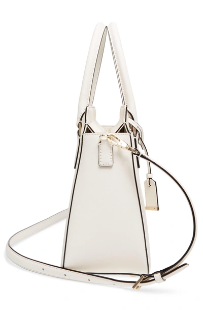 Shop Kate Spade Cameron Street - Sally Leather Satchel - White In Cement