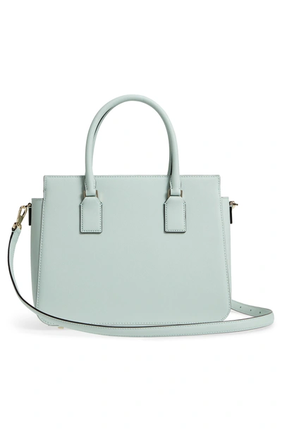 Shop Kate Spade Cameron Street - Sally Leather Satchel - Blue In Misty Mint