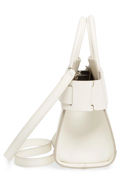 Shop Givenchy Mini Horizon Calfskin Leather Tote - Ivory In Off White