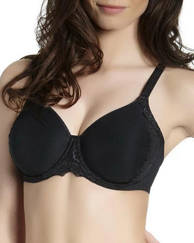 Shop Simone Perele Caresse Minimizer Bra In Black