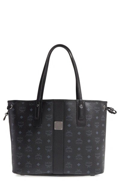 Shop Mcm Medium Liz Reversible Shopper - Black