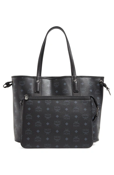 Shop Mcm Medium Liz Reversible Shopper - Black