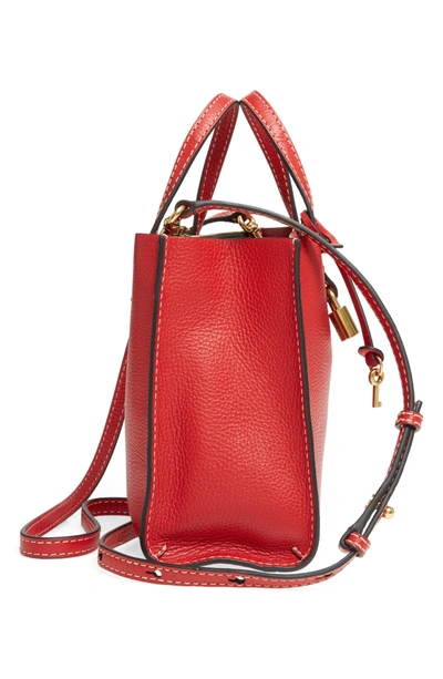 Marc Jacobs The Grind Mini Colorblock Leather Tote - Red | ModeSens