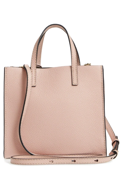 Shop Marc Jacobs The Grind Mini Colorblock Leather Tote - Pink In Rose