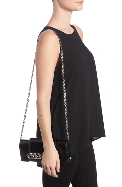 Shop Givenchy Mini Infinity Calfskin Leather Shoulder/crossbody Bag - Black