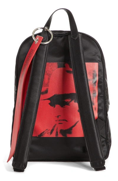 Shop Calvin Klein 205w39nyc X Andy Warhol Foundation Nylon Backpack - Black In Black/ Red/ Black