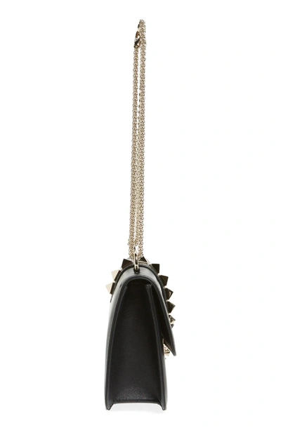 Shop Valentino 'medium Lock' Shoulder Bag - Black In Nero
