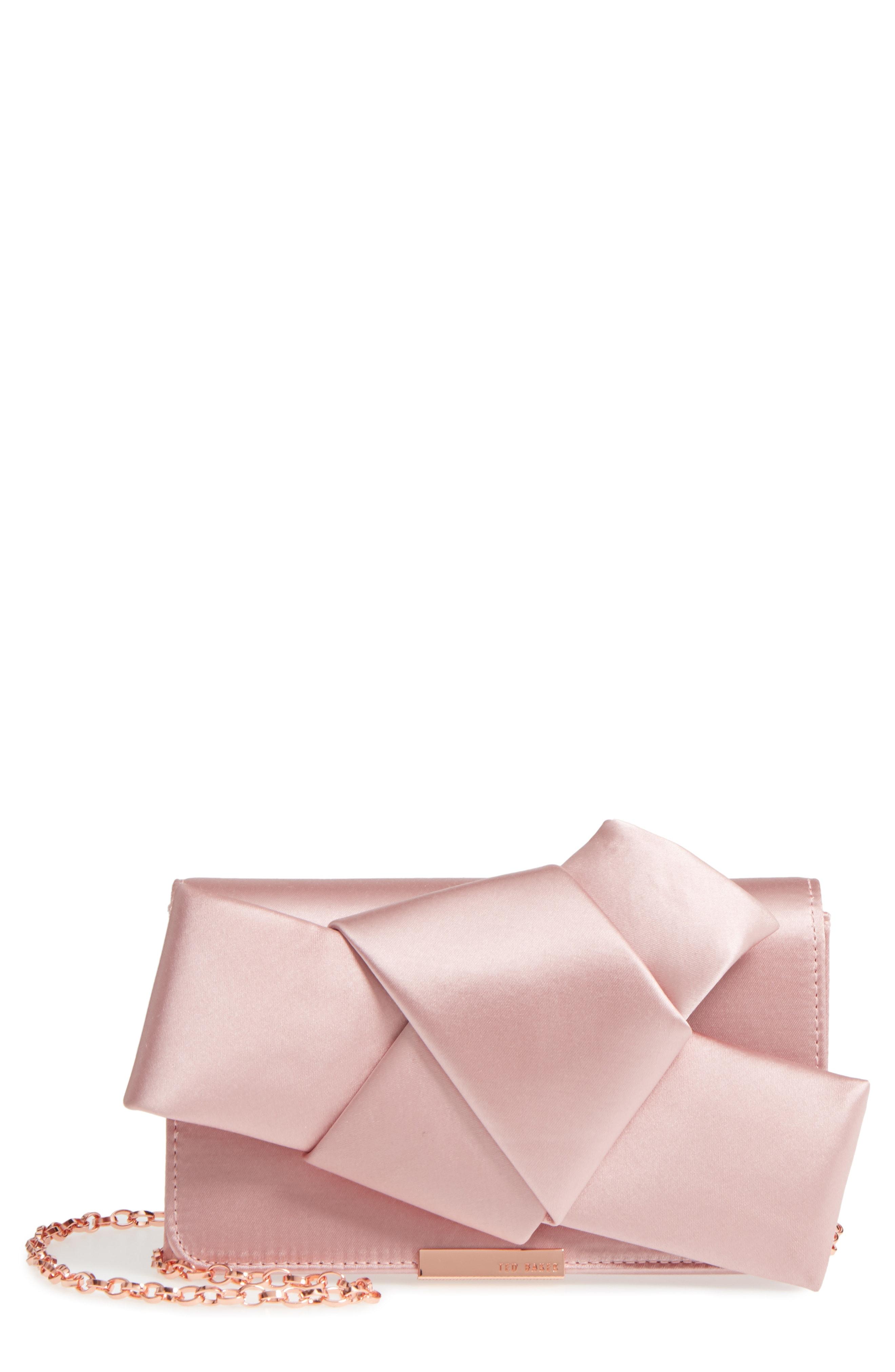 ted baker pink satin bag