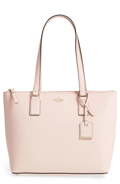 Shop Kate Spade Cameron Street - Small Lucie Leather Tote - Pink In Warm Vellum
