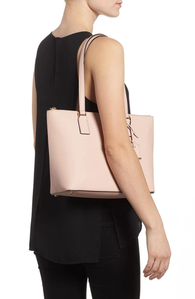 Shop Kate Spade Cameron Street - Small Lucie Leather Tote - Pink In Warm Vellum