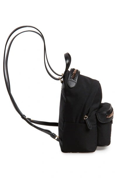 Shop Stella Mccartney Mini Falabella Nylon Backpack - Black