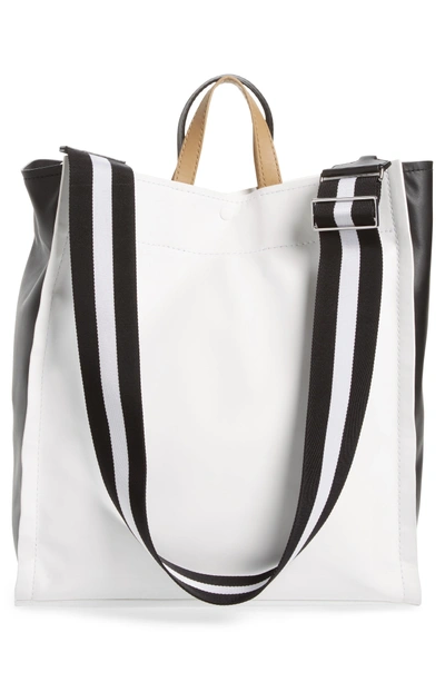 Shop 3.1 Phillip Lim / フィリップ リム Leather Accordion Tote - White In Natural