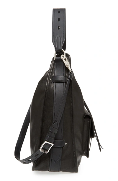 Shop Rag & Bone Field Leather Hobo In Black