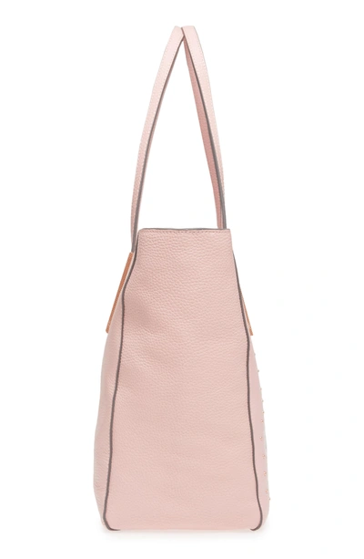 Shop Ted Baker Palace Gardens Large Leather Tote - Pink In Dusky Pink