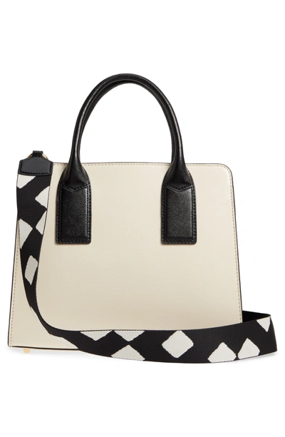 Shop Marc Jacobs Big Shot Leather Tote - White In Cloud White Multi