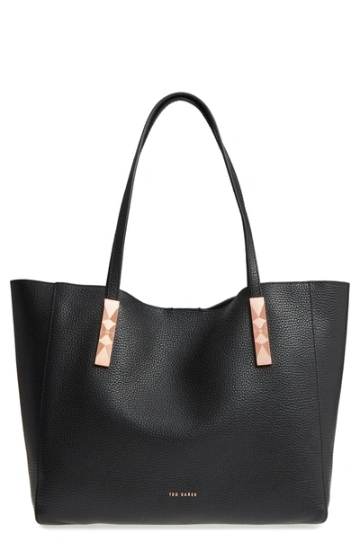 Shop Ted Baker Pionila Leather Tote - Black