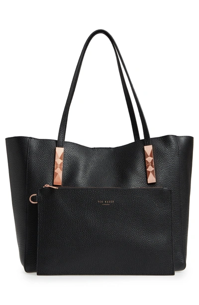 Shop Ted Baker Pionila Leather Tote - Black