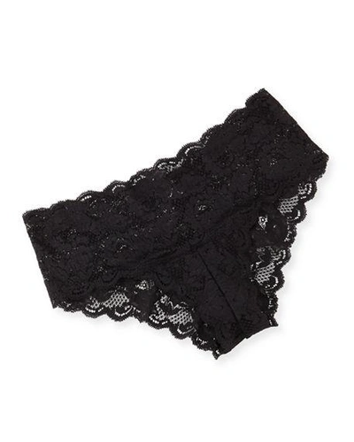 Shop Cosabella Never Say Never Hottie Lace Hotpants In Black