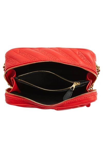 Shop Balenciaga Extra Small Blanket Reporter Crossbody Bag - Red In Rouge Tango