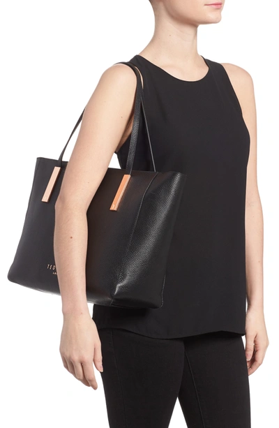 Shop Ted Baker Sarahh Leather Shopper - Black